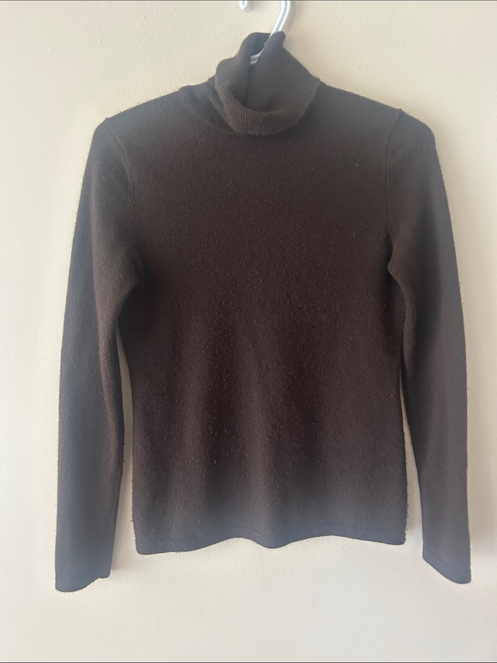 Lord & Taylor Cashmere Brown Turtleneck Sweater